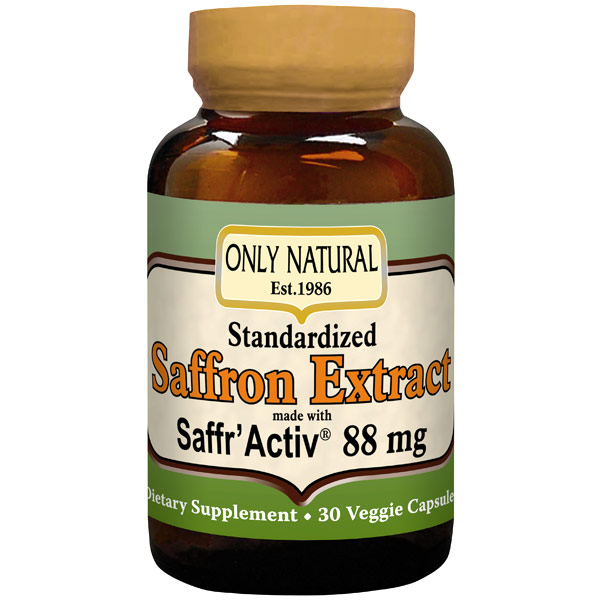 Saffron Extract, 60 Vegetarian Capsules, Only Natural Inc.