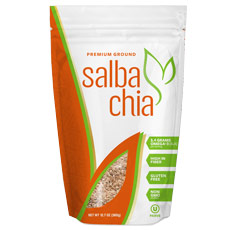 Salba Smart Salba Chia Seeds, Premium Ground Seed, 6.4 oz x 6 Bags, Salba Smart