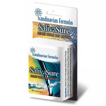 Scandinavian Formulas SalivaSure Relief From Dry Mouth, 90 lozenges, Scandinavian Formulas