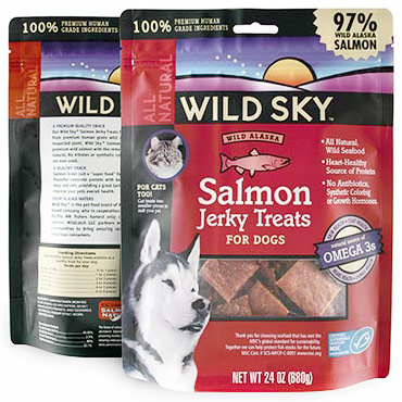 Wildsky Salmon Jerky Treats for Dogs, 24 oz