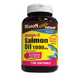 Mason Natural Salmon Oil 1000 mg, 120 Softgels, Mason Natural
