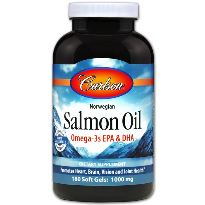 Salmon Oil, 1000 mg, 180 softgels, Carlson Labs