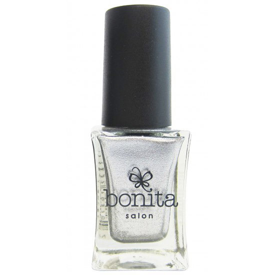 Bonita Salon Nail Polish - Shimmer Silver, 0.5 oz (15 ml), Bonita Cosmetics