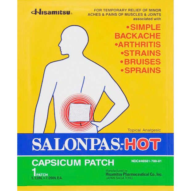 Salonpas Hot, Capsicum Patch, 1 Sheet