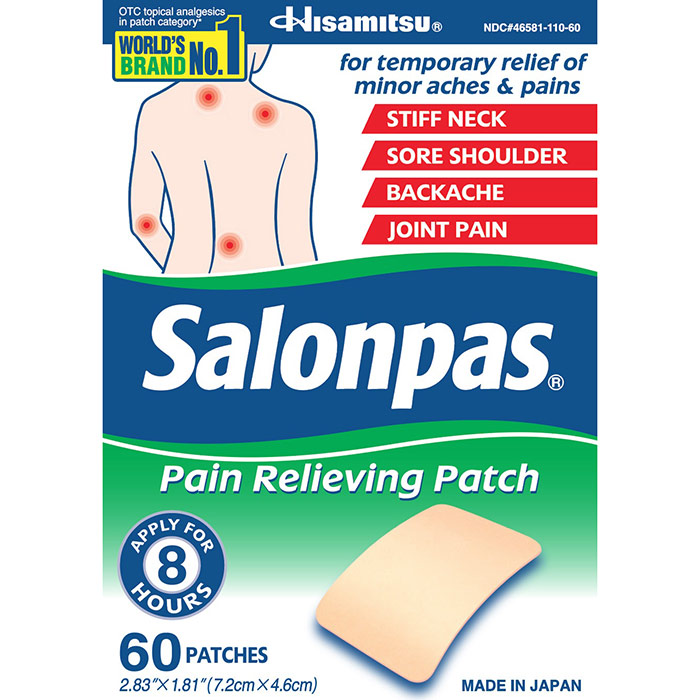 Salonpas Pain Relieving Patch, 60 Sheets