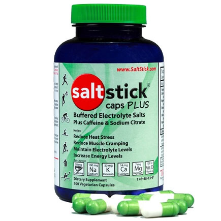 SaltStick Caps Plus, With Caffeine & Sodium Citrate, 100 Vegetarian Capsules