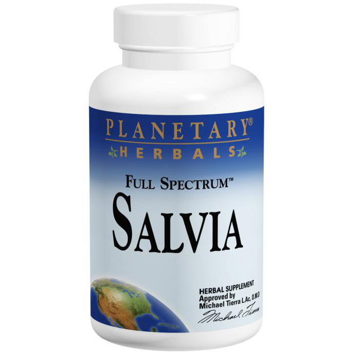 Planetary Herbals Salvia (Dan Shen) 1020mg Full Spectrum with MSV-60 60 tabs, Planetary Herbals