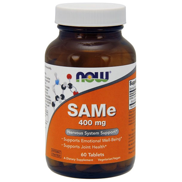 NOW Foods SAMe 400 mg (SAM-e), 60 Tablets, NOW Foods