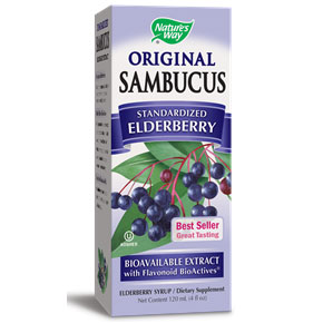 Sambucus Black Elderberry Original Syrup, 4 oz, Natures Way