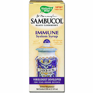 Sambucus Immune Syrup, Standardized Elderberry Syrup, Value Size, 8 oz, Natures Way