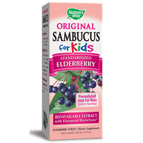 Sambucus For Kids, Black Elderberry Syrup, 4 oz, Natures Way