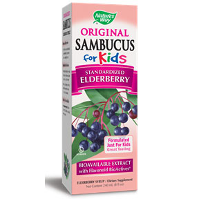 Nature's Way Sambucus For Kids, Black Elderberry Syrup, 8 oz, Nature's Way