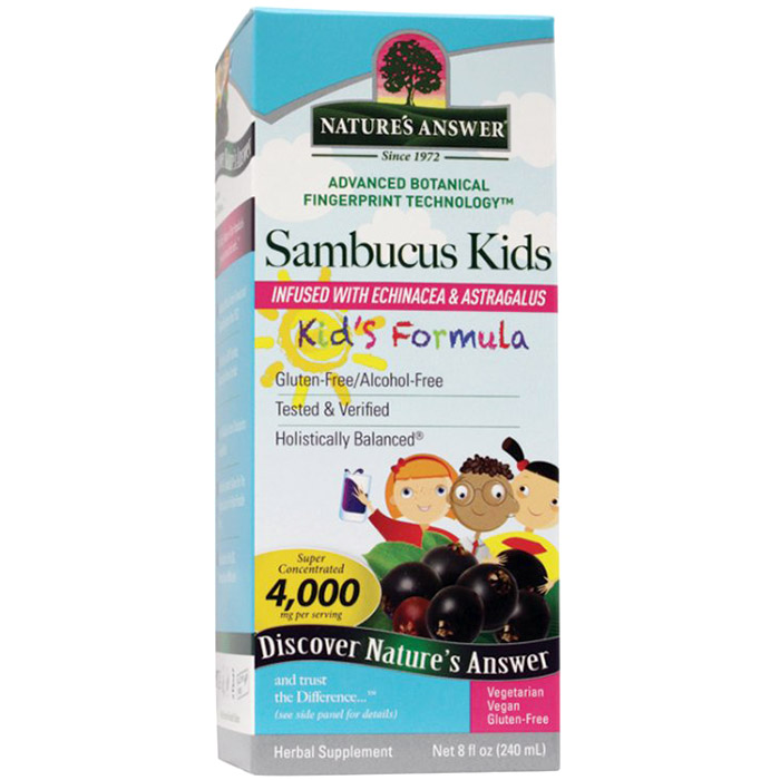 Sambucus Kids Formula, Value Size, 8 oz, Natures Answer