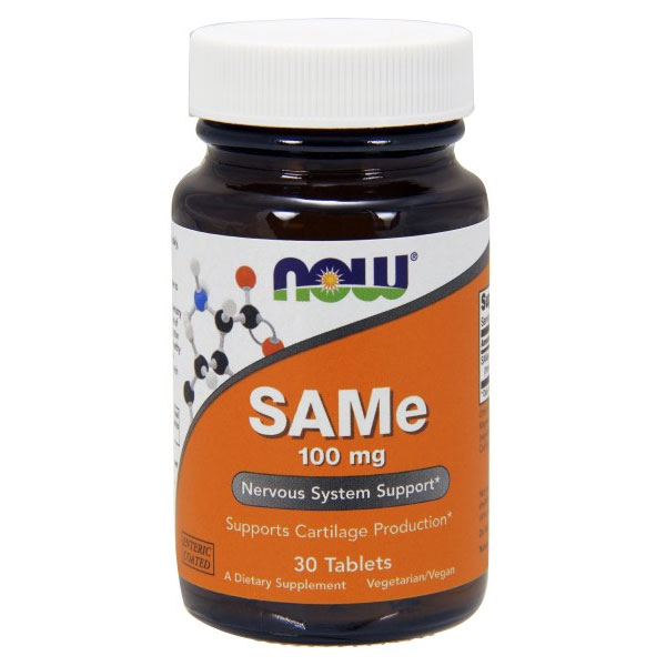 NOW Foods SAMe 100 mg Enteric Coated - 30 Tabs, NOW Foods