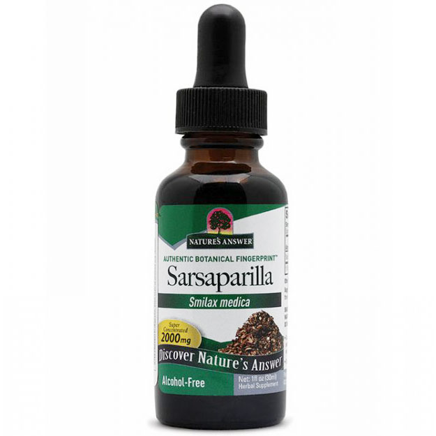 Sarsaparilla Alcohol Free Extract Liquid 1 oz from Natures Answer