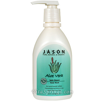 Satin Shower Body Wash Aloe Vera 30 oz, Jason Natural