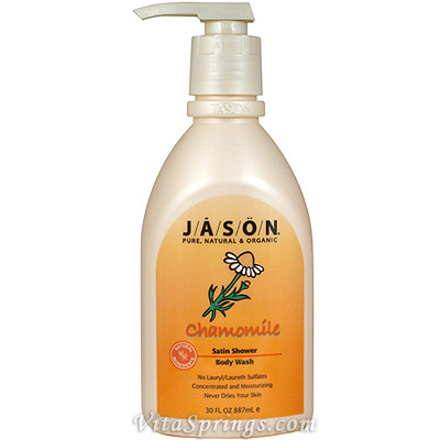 Satin Shower Body Wash Chamomile 30 oz, Jason Natural