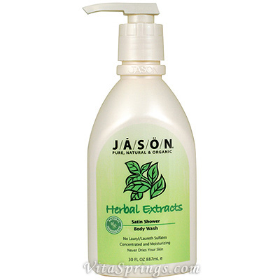 Satin Shower Body Wash Herbal Extracts 30 oz, Jason Natural