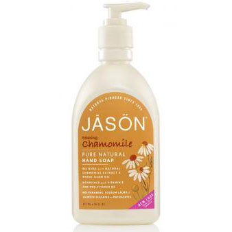 Jason Natural Satin Soap Chamomile with Pump 16 oz, Jason Natural