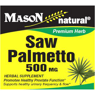 Saw Palmetto 500 mg, 90 Capsules, Mason Natural