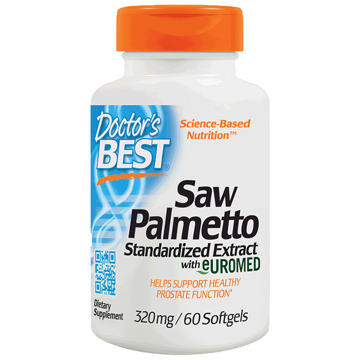 Euromed Saw Palmetto Standardized Extract 320 mg, 60 Softgels, Doctors Best
