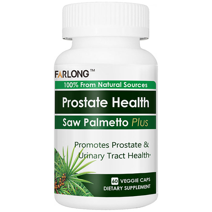 Saw Palmetto Plus, for Prostate Health, 60 Veggie Caps, Far Long