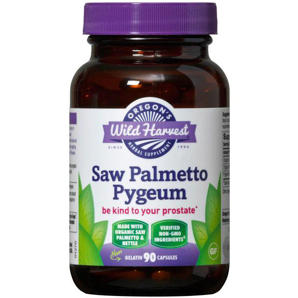 Saw Palmetto Pygeum, Organic, 90 Capsules, Oregons Wild Harvest