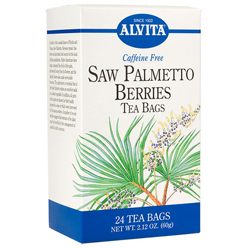 Alvita Tea Saw Palmetto Tea (Saw Palmetto Berries) 24 tea bags, Alvita Tea