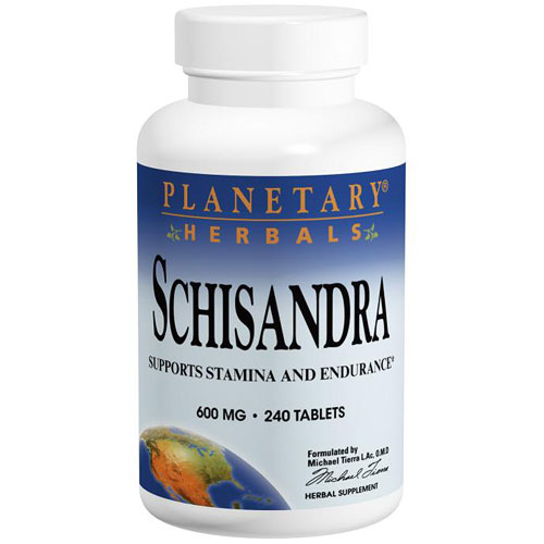 Schisandra 600 mg Tab, 120 Tablets, Planetary Herbals