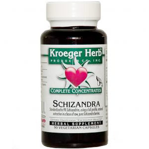 Schizandra Complete Concentrate, 90 Vegetarian Capsules, Kroeger Herb