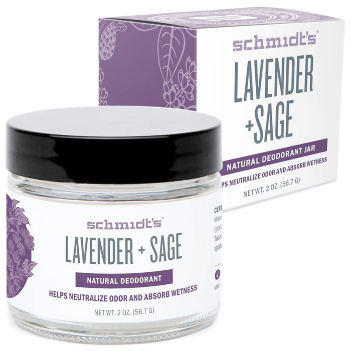 Schmidts Deodorant Jar, Lavender + Sage, 2 oz