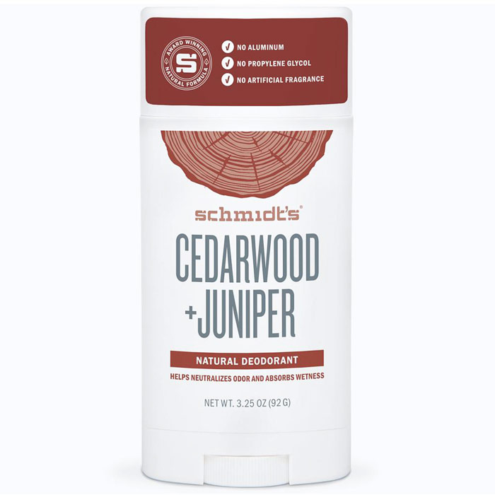 Schmidts Natural Deodorant Stick, Cedarwood + Juniper, 3.25 oz