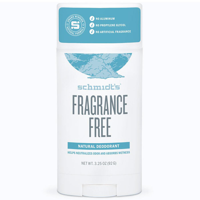 Schmidts Natural Deodorant Stick, Fragrance-Free, 3.25 oz