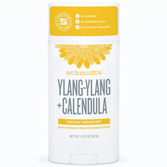 Schmidts Natural Deodorant Stick, Ylang-Ylang + Calendula, 3.25 oz