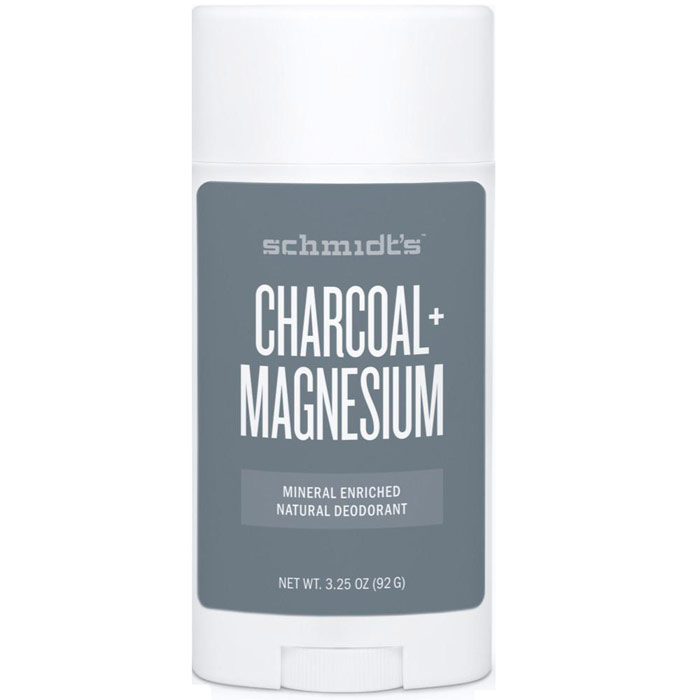 Schmidts Mineral Enriched Natural Deodorant Stick, Charcoal + Magnesium, 3.25 oz