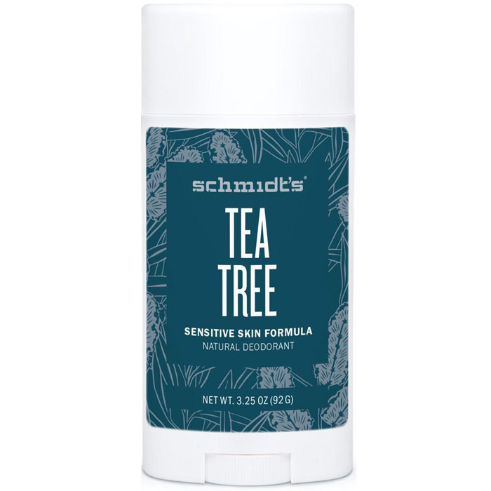 Schmidts Sensitive Skin Natural Deodorant Stick, Tea Tree, 3.25 oz