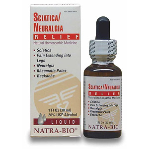 Sciatica Neuralgia Relief 1 fl oz, NatraBio (Natra-Bio)