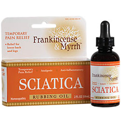 Sciatica Rubbing Oil, 2 oz, Frankincense & Myrrh