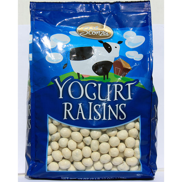 Sconza Yogurt Raisins, Yogurt Snack / Candy, 42 oz (1190 g)