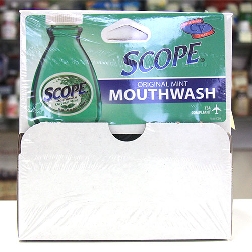 Scope Mouthwash, Original Mint, Travel Size, 1.49 oz x 18 Pack