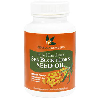 Seabuck Wonders Pure Himalayan Sea Buckthorn Seed Oil, 60 Softgels, Seabuck Wonders