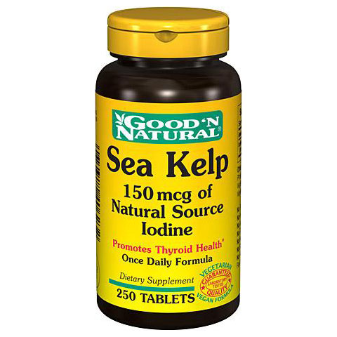 iodine tablets mcg kelp mg sea natural good