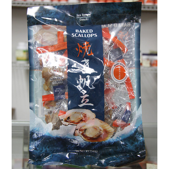 Sea Temple Snacks Baked Scallops, 5 oz (142 g)