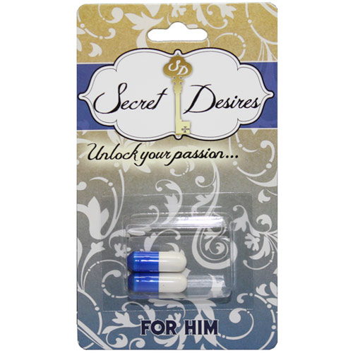 Secret Desires For Him, Male Sexual Enhancement, 2 Capsules/Blister