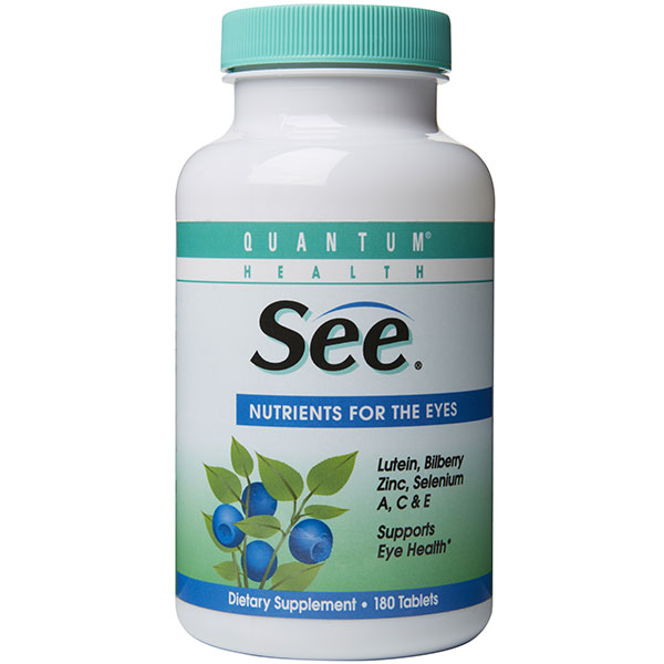 See, Nutrients For Eyes, 180 tabs, Quantum Health