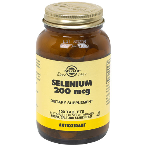 Selenium 200 mcg, 100 Tablets, Solgar