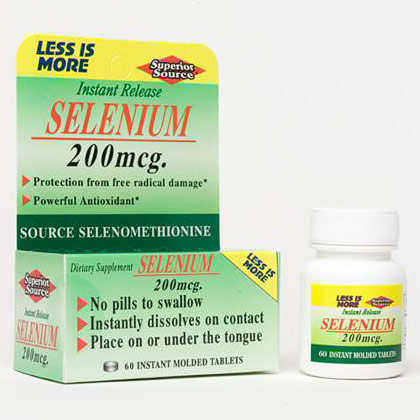 Superior Source Selenium 200 mcg, 60 Instant Dissolve Tablets, Superior Source