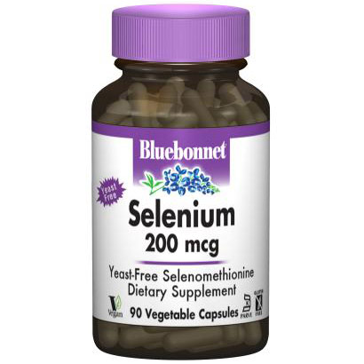 Selenium 200 mcg, 90 Vegetable Capsules, Bluebonnet Nutrition