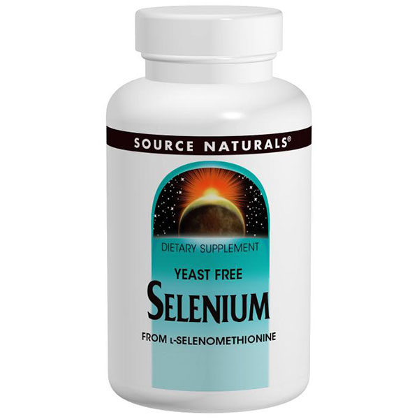 Selenium Yeast Free, 200 mcg, 60 Tablets, Source Naturals