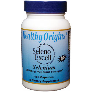 Seleno Excell Selenium, 200 mcg, 180 Capsules, Healthy Origins